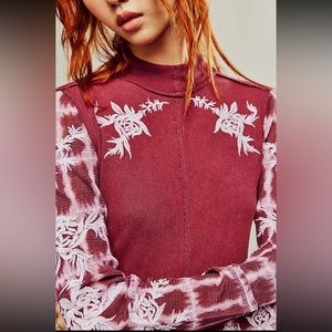 We The Free Free People Rose Kiss Tee XS NWT